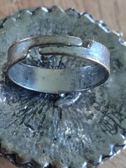 Vintage southwestern style /boho faux turquoise adjustable ring.