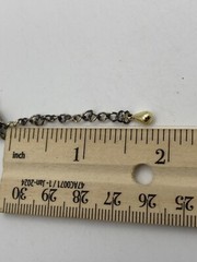 Faux Pearl Choker Necklace Gold Tone Bead Wire 15 Inch