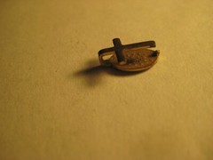Vintage Brass Gold Tone Pins / Pendants / Cross as Pictured