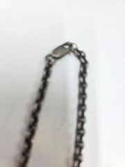 Vintage MAC Cosmetics Logo Pendant Necklace – Pewter Tone Chain–Y2K Collectible