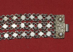 Antique Balkans Folklore ornate bracelet silver Etno