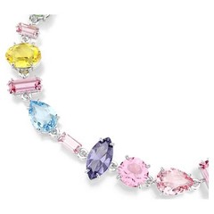 Swarovski Gema Bracelet Mixed-cut, glittering and dazzling, rhodium-plated