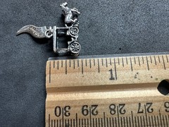 3.51g Vintage Sterling Silver 925 Horse Carriage Mackinac Island Pendant M