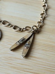 Vtg Bracelet 1/20th 12KTGF Automade & JMS 12KGF Water Skis Charm Sailboat 6¼”
