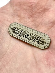 Vintage Signed MMA Metropolitan Museum of Art Guillouche Enamel Pin Brooch