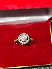 Vintage .65 ct. t.w. Diamond Cluster Ring in 14kt Yellow Gold. Size 7