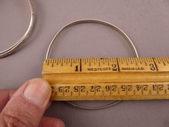 Set of 3 925 STERLING SILVER Thin Stackable Bangle Bracelets 1 ounce Vintage