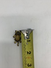 Vintage 1960s SIGNED JJ Jonette 3D CAT moveable head BROOCH PIN