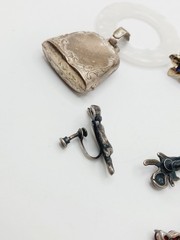 Lot Vintage Sterling Silver Jewelry for Repair cherub flower rattle webster 25g