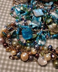 Vintage To Now Tangled Costume Jewelry Lot Mixed Gold Silver Tone Unsearched 2LB