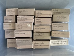Vintage Jewelry Lot All Avon In Boxes 160 + READ As IS No Returns Make Offer!!!