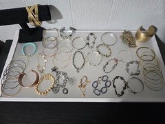 Mixed metal materials lot of 40 bracelets
