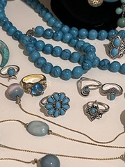 51 pc Vintage Costume Jewelry Lot Southwestern Faux Semi-Precious style Jewelry