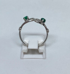 Rings Silver 925 Size 6.5 . Weight 2.0 g. Soviet Vintage Jewelry USSR