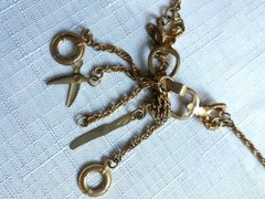Vintage Gold Tone Necklace 38 Inches With 4 Inch Tassel. As Pictured -VM79