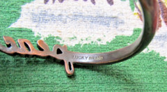 Vintage 2000’s Lucky Brand Peace steel bracelet