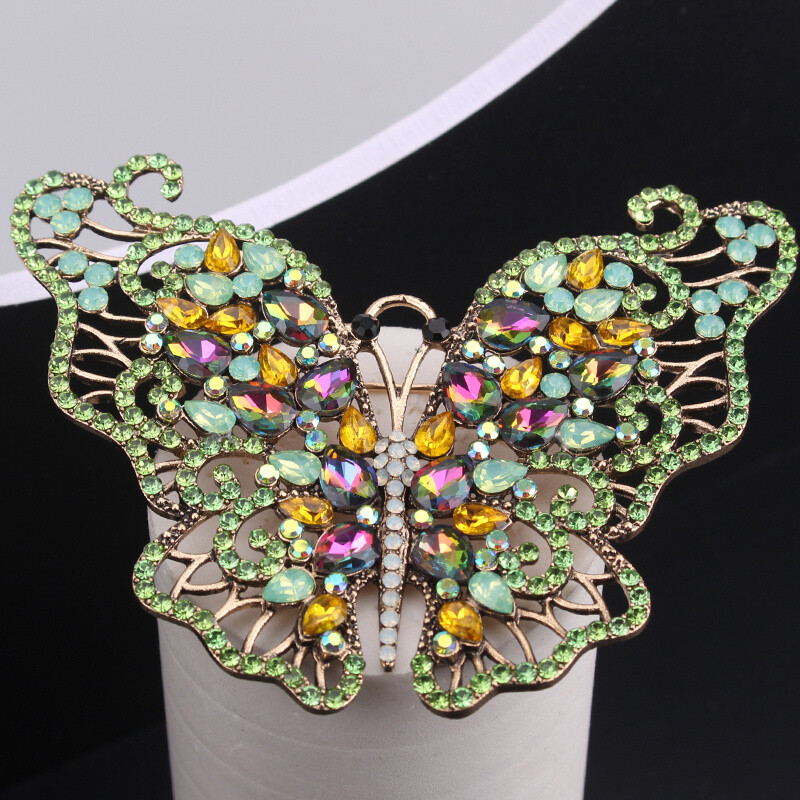 Retro Palace Style Creative Three-dimensional Butterfly Corsage Accessories