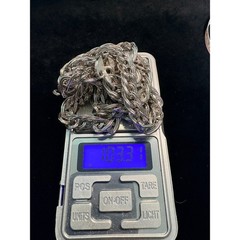 Monet Vintage Silver Tone Heavy Double Link Rope Chain Necklace Clasp 30 in 103g