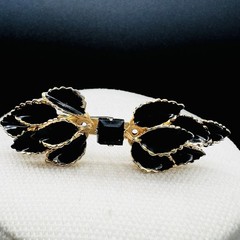 Vintage Brooch Lot Coro Coin Avon Filigree Sterling Enamel Earrings Black Gold