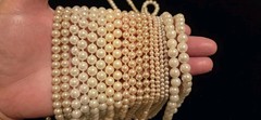 Vintage Mod Faux Pearl Jewlery Lot Of 61. 6lbs+.24 Signed Monet Anne Klein Avon
