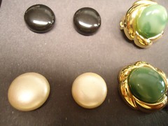 Verducci vtg nos gold tone changeable Pierced earrings