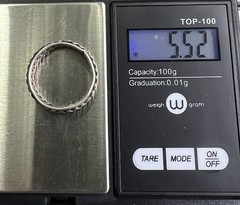 Vtg Twisted Cable Ring Sterling Silver 925 Band Size 10.25 Men Woman Jewelry 🖤