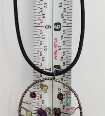 Artisan Tree of Life Pendant 925 Clasp Necklace 15in Leather Mixed Bead Handmade