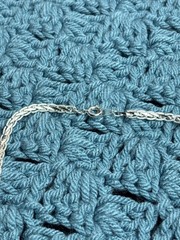 Vintage Silvertone Woven Texture Chain Necklace Spring Ring Clasp 15 inches Long