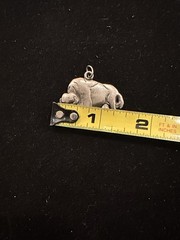 Vintage Silvertone Buffalo Pendant – Southwestern Style