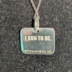 Tiffany & Co. Sterling Silver Nike Women’s Marathon I RUN TO BE Necklace 23″ NWM