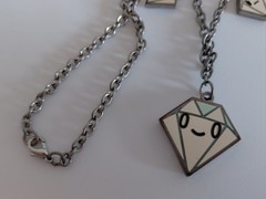 Vintage Rare Tokidoki Necklace Long Chain Charms Double Sided Print