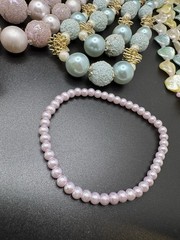 TITLE Vintage Pastel Beaded Jewelry Lot Necklaces Earrings Pearl Glam Retro