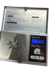 Vintage 925 Sterling Silver Fairy Brooch Pin Mythical Winged Woman Jewelry