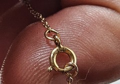 Antique Gold Filled Lavalier Pendant With Vintage 18″ Chain