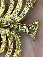 Eisenberg Ice Vintage Christmas Tree Rhinestone Brooch Pin Colorful Holiday Luxe