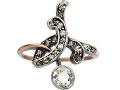 Vintage Style Art Deco Lab Created Diamond Wedding 925 Sterling Silver For Her