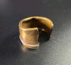 Vintage Mid-Century Modernist Brass Bracelet