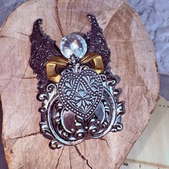 Vintage JANE Davis 1997 AOL Angels of Love Angel Brooch Signed by Artisan