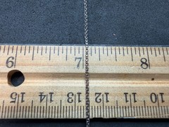 1.44g Vintage Sterling Silver 925 Chain Rolo Link Necklace 18 in M