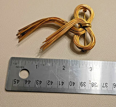 Lot Of 7 Gold Tone Vintage Brooches of various sizes materials, Rhinestones