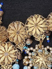 SPECTACULAR! French FRANCE One of a Kind Collar Necklace OOAK (ST909_1)
