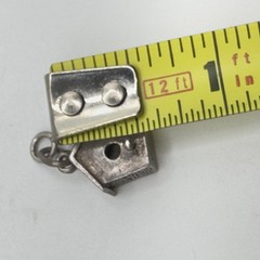 Vintage Sterling Silver Bird House Charm Brown County Silver Co .5 In