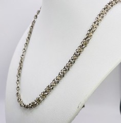 Mirror Link Sterling Silver Chain 25in (19.94g)