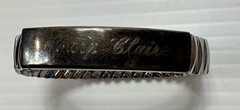 1959 Girls Engraved ID Bracelet Mary Claire Stretchy Stainless Jacoby Bender