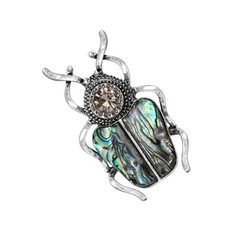 Trendy Rhinestones Gogga Brooch Pin Secure Clasp Design For Outfit Enhancement