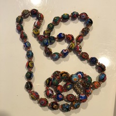 Vintage Murano Millefiori – Venetian Art Glass, Brass 26 in. Beautiful