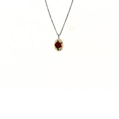 Vintage 1978 Hand‑Painted Rose Charm Pendant – “MJW 78”