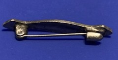 Vintage Art Deco Petite 1.2” Guilloche Enamel Brooch Delicate Lightweight Beauty