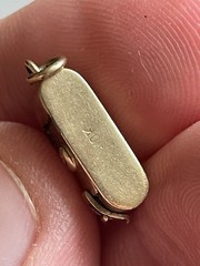 Vintage Solid 10k Gold Charm ~ Mechanical Antique Camera 2g ~ Estate Fresh!