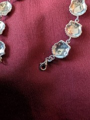 Vintage Sterling 925 Silver Scallop Seashell Shell Bracelet Nautical Beach